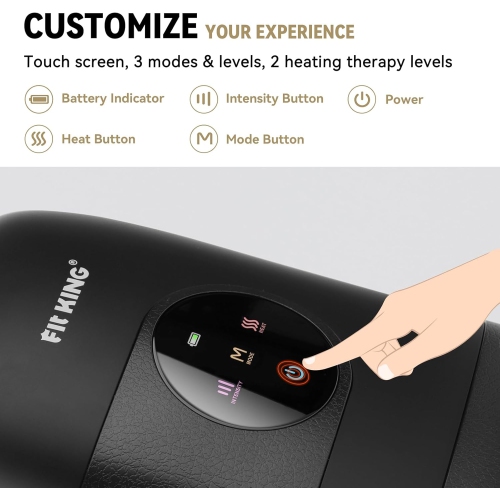 FITKING Hand Massager with Heat, Cordless & Portable & Touch Screen, Ideal Gifts for Women Men Parents