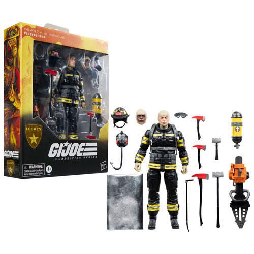 Hasbro G.I. Joe Classified Series Legacy Collection - Search & Rescue Firefighter Action Figure