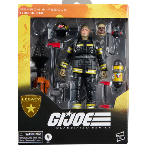 Hasbro G.I. Joe Classified Series Legacy Collection - Search & Rescue Firefighter Action Figure