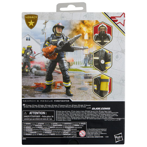 Hasbro G.I. Joe Classified Series Legacy Collection - Search & Rescue Firefighter Action Figure