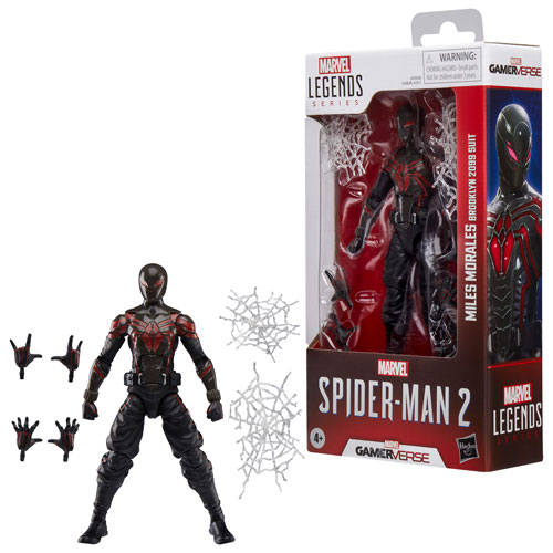 Hasbro Marvel Legends Series: Spider-Man 2 Gamerverse Miles Morales Brooklyn 2099 Suit Action Figure