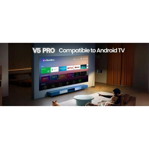 2025 vSeeBox V5 Pro New Model with Built-in Voice Control System | Android 12 | 4GB RAM | 32GB Storage