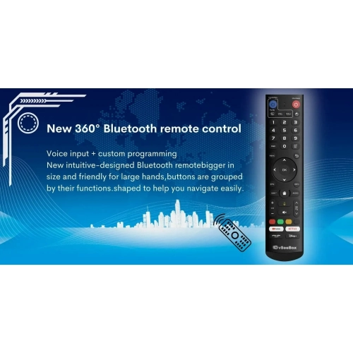 2025 vSeeBox V5 Pro New Model with Built-in Voice Control System | Android 12 | 4GB RAM | 32GB Storage