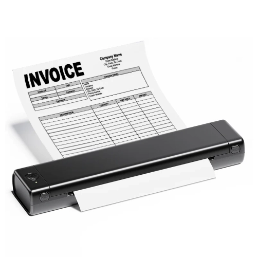 Imprimante thermique portative sans fil M08F de Phomemo pour le voyage - Imprimante compacte Bluetooth A4 prend en charge le papier thermique 8,5 x 1