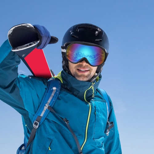 Lunettes de ski pour hommes PetginHome-Ski Goggles antibuée Goggles de neige Protection UV pour adultes