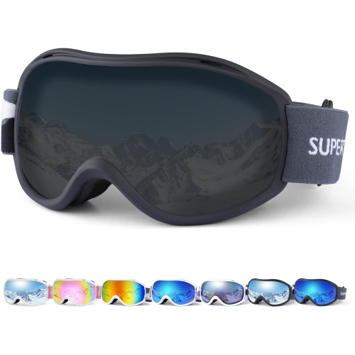 Lunettes de ski pour hommes PetginHome-Ski Goggles antibuée Goggles de neige Protection UV pour adultes