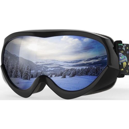 PetginHome-Outdoor Master Kids Ski Goggles, Helmet Compatible Snow Goggles for Boys & Girls with 100% UV Protection