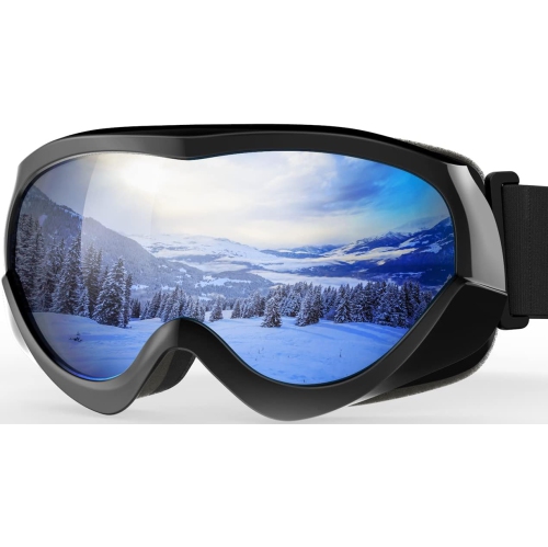 PETGINHOME  -Outdoor Master Kids Ski Goggles, Helmet Compatible Snow Goggles for Boys & Girls With 100% Uv Protection