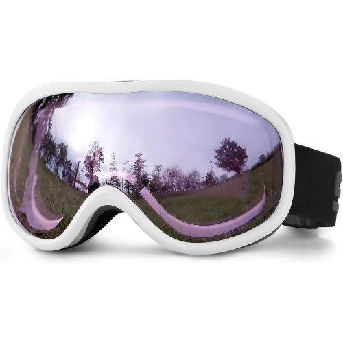 PETGINHOME  -Otg Ski Goggles, Snowboard Goggle Anti-Fog Uv Protection Snow Goggles for Youth Men Women