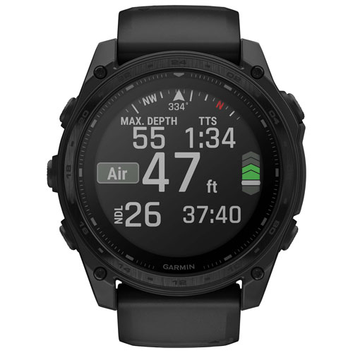 Garmin tactix 8 Solar 51mm Bluetooth Multisport Smartwatch - Black