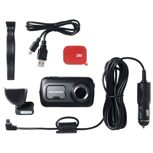 Boîte ouverte - Caméra de tableau de bord QHD 1440p 522XR de Nextbase avec caméra de recul