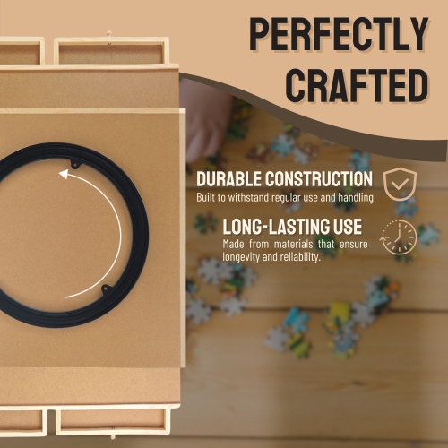 Tradeopia 1500 Pieces Rotating Puzzle Board with 4 Drawers and Cover