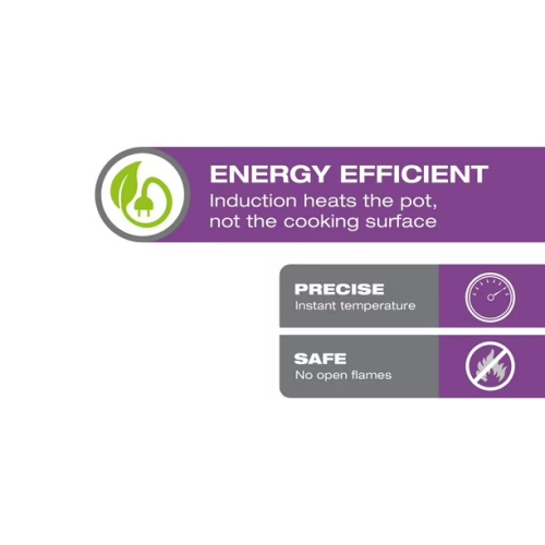 Salton – Surface de cuisson à induction portative ID2113, 8 niveaux de cuisson, 1500 W