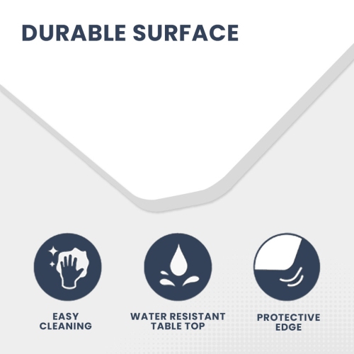 MotionGrey Ergo2 – Bureau debout électrique droit ajustable en L avec réglages de mémoire – Cadre blanc supérieur 63 x 24&nbsp;po – Bureau