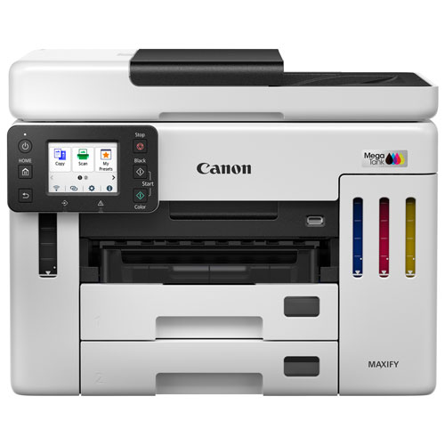 Image 1 de 8.. Imprimante à jet d'encre MegaTank tout-en-un sans fil MAXIFY GX7120 de Canon