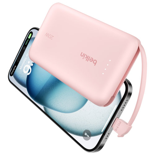 Belkin BoostCharge 10000 mAh USB-C Power Bank - Pink