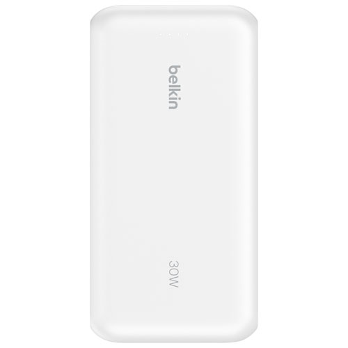 Belkin BoostCharge 20000 mAh USB-C/USB-A Power Bank - White