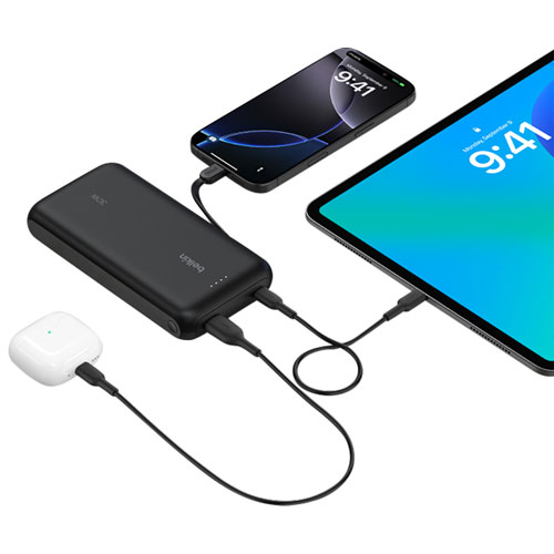 Belkin BoostCharge 20000 mAh USB-C/USB-A Power Bank - Black