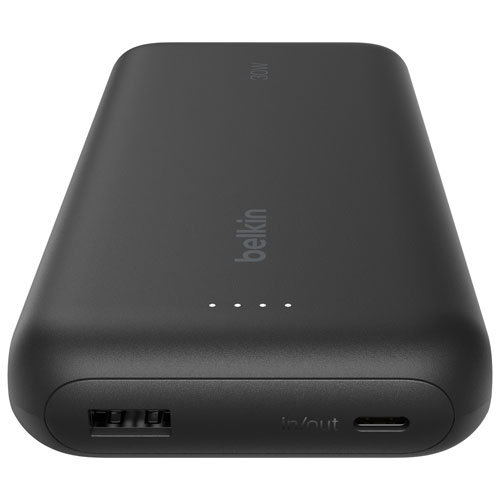 Belkin BoostCharge 20000 mAh USB-C/USB-A Power Bank - Black