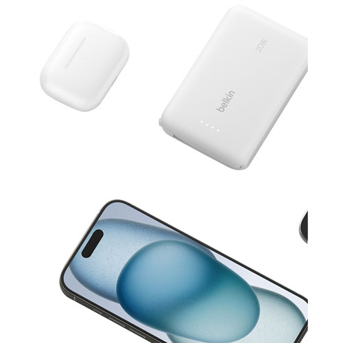 Belkin BoostCharge 10000 mAh USB-C Power Bank - White