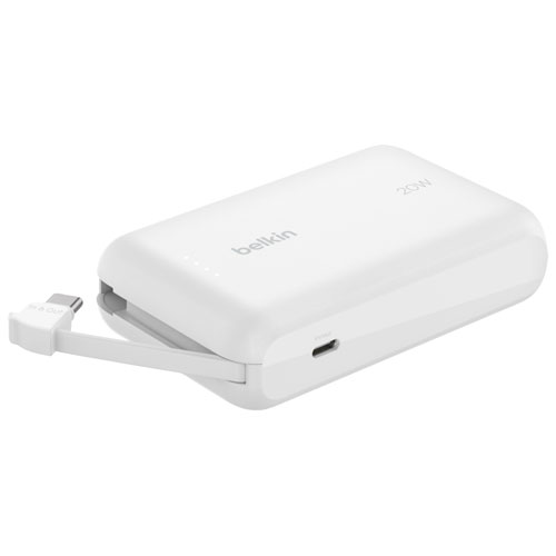 Belkin BoostCharge 10000 mAh USB-C Power Bank - White