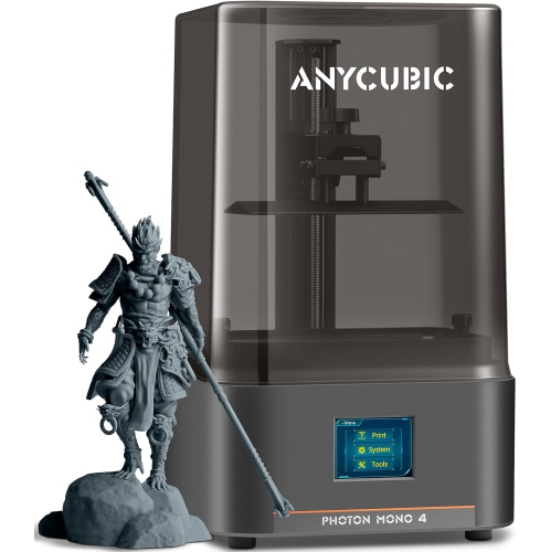 ANYCUBIC Photon Mono 4 Resin 3D Printer, 7'' 10K Mono LCD Screen with Stable LighTurbo Matrix, 70mm/h Fast Printing 3D Printer