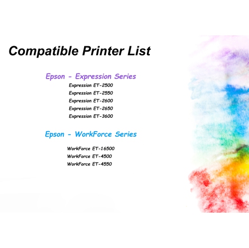 Bouteilles d'encre de rechange pour Epson 664 T664 Expression ET-2500 ET-2550 ET-2600 ET-2650 ET-3600 WorkForce ET-16500 ET-4500 ET-4550