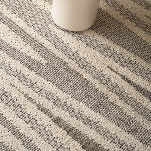 RUG BRANCH  Tenzin Contemporary Chevron Grey/beige Indoor Area Rug