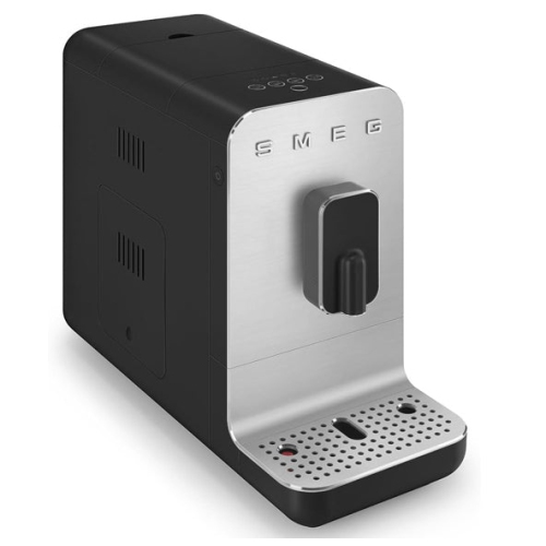 Open Box - Smeg Fully Automatic Coffee Machine with Integrated Grinder, BCC01BLMUS Black