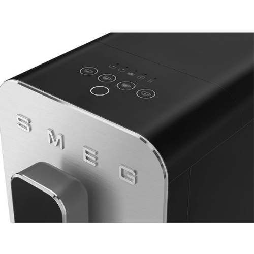 Open Box - Smeg Fully Automatic Espresso Machine,3 preset buttons for Espresso Cappuccino and Coffee Adjustable Grinder for Whole Beans BCC11BLMUS