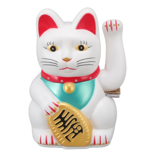 Fortune alimentée par batterie Cat Bonne chance Accueillir Cat Wealth Cat Waving Cat pour le restaurant de l'hôtel 5&nbsp;po White Cat 0255C