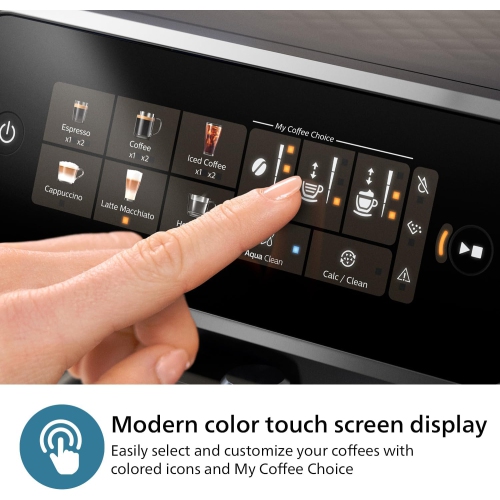 Remis à neuf - Machine à espresso entièrement automatique série 3300 de Philips - Noir lustré 3341/50