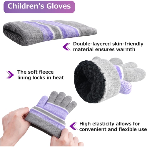 PetginHome – Masque de ski pour enfants Balaclava en molleton résistant au vent Chauffe-cou chapeau d'hiver épaissi pour hommes et femmes