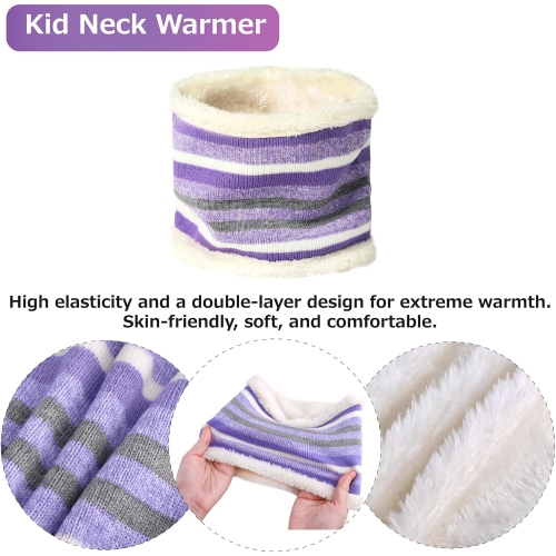 PetginHome – Masque de ski pour enfants Balaclava en molleton résistant au vent Chauffe-cou chapeau d'hiver épaissi pour hommes et femmes