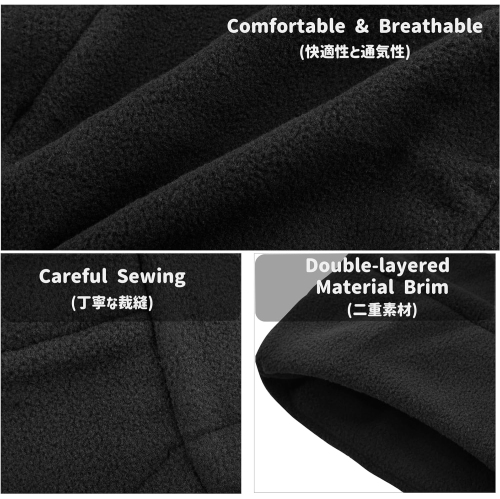 PetginHome- Ski Face Mask Kids Fleece Balaclava Windproof Thicken Winter Hat Neck Warmer for Men &Women