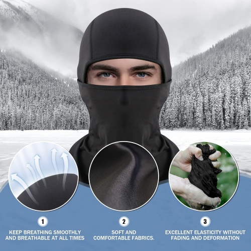 PetginHome- Cold Weather Balaclavas, Ski Mask Fleece Windproof Thermal Winter Breathable Mask for Men Women