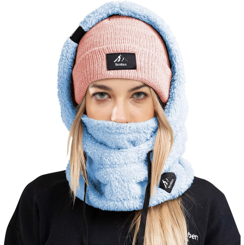 PetginHome – Masque de ski isotherme respirable en molleton Balaclava pour temps froid résistant au vent