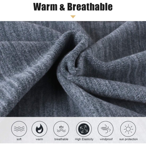 PetginHome- 2 Pack Winter Neck Warmer Gaiter Outdoor Sports,Soft Fleece Windproof Face Cover Mask Scarf Bandana for Men & Women