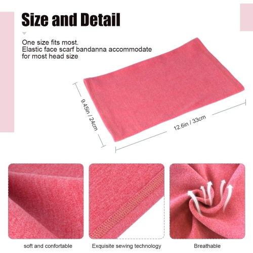PetginHome- 2 Pack Winter Neck Warmer Gaiter Outdoor Sports,Soft Fleece Windproof Face Cover Mask Scarf Bandana for Men & Women