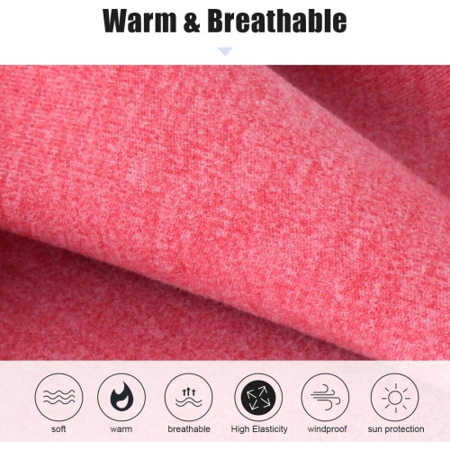 PetginHome- 2 Pack Winter Neck Warmer Gaiter Outdoor Sports,Soft Fleece Windproof Face Cover Mask Scarf Bandana for Men & Women