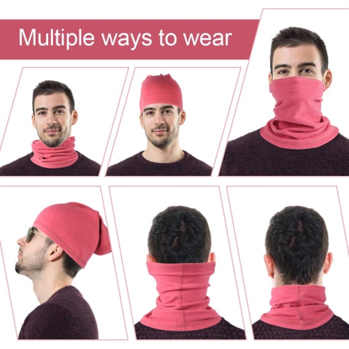 PetginHome- 2 Pack Winter Neck Warmer Gaiter Outdoor Sports,Soft Fleece Windproof Face Cover Mask Scarf Bandana for Men & Women