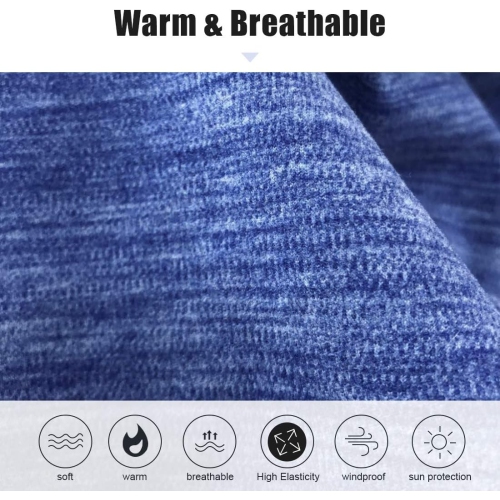 PetginHome- 2 Pack Winter Neck Warmer Gaiter Outdoor Sports,Soft Fleece Windproof Face Cover Mask Scarf Bandana for Men & Women