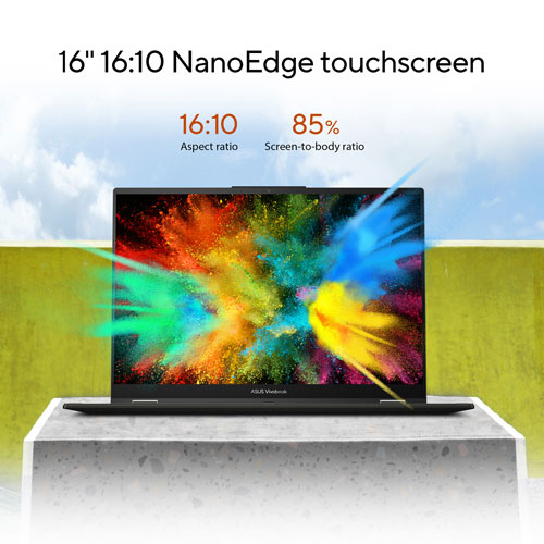Portable 2-en-1 à écran tactile de 16 po Vivobook S 16 Flip d'ASUS - Noir minuit (Core i5-13420H d'Intel/RAM 16 Go/SSD 1 To)