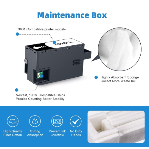 T3661 T366100 C13T366100 Ink Maintenance Box for XP-15000 XP-6100 XP-970 XP-8600 XP-8700 XP-6000 XP-8500 Expression Premium Photo Printer