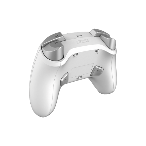 Manette de jeu sans fil pour PC FORCE GC300 de MSI - Blanc, 2,4 GHz, Bluetooth, USB-C