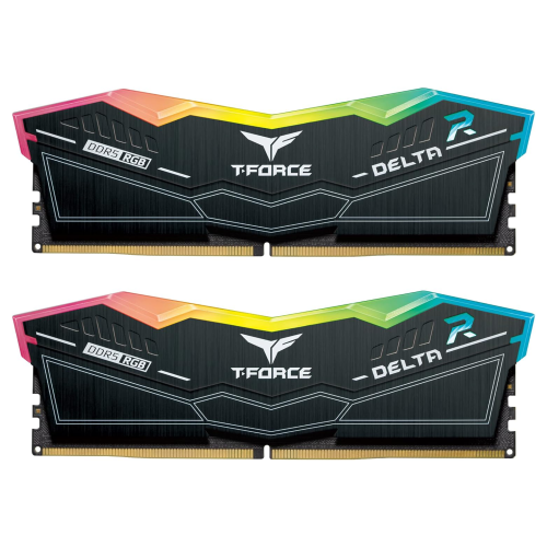Mémoire vive de bureau TEAMGROUP T-Force Delta RGB DDR5 32&nbsp;Go 5200&nbsp;MHz PC5-41600 CL40, remis à neuf (bon état)