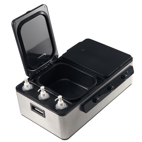 Master Massage Professional Electric 2 in 1 Massage Stone Heater/Steam Cooking Heater & 3 Bottle Massage Oil & Lotion &Gel Warmer-Digital