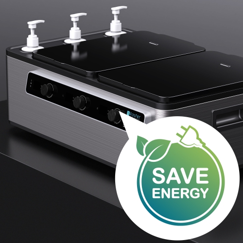 Master Massage Professional Electric 2 in 1 Massage Stone Heater/Steam Cooking Heater & 3 Bottle Massage Oil & Lotion &Gel Warmer-Digital