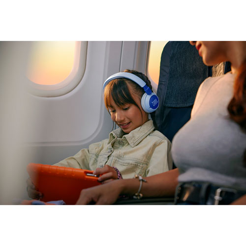 JBL Junior 320BT On-Ear Bluetooth Kids Headphones - Blue