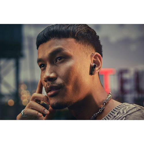 Écouteurs boutons 100 % sans fil à suppression du bruit Tune Flex 2 édition Ghost de JBL - Noir fantôme